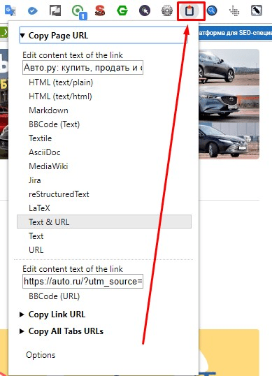 Как работает Copy URL to Clipboard